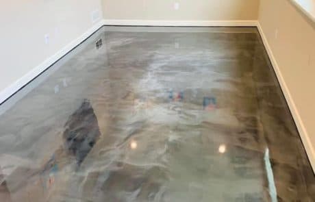 concrete floor epoxy finish